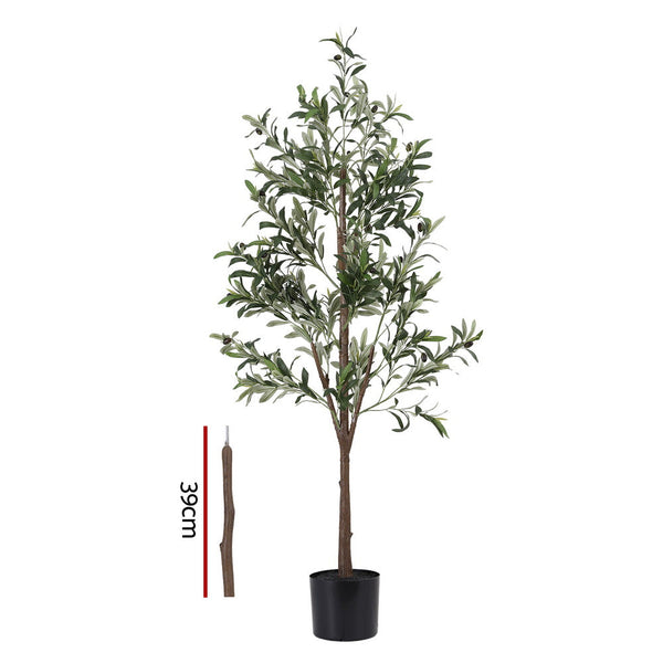 Pe Fabric Artificial Olive Tree Uv Resistant Indoor Outdoor Plant Home Decor Artificial Plants