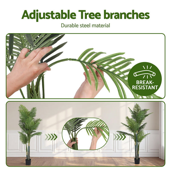 180Cm Artificial Palm Tree Faux Trees Indoor Decor Plants Lifelike 1.8M Artificial Plants