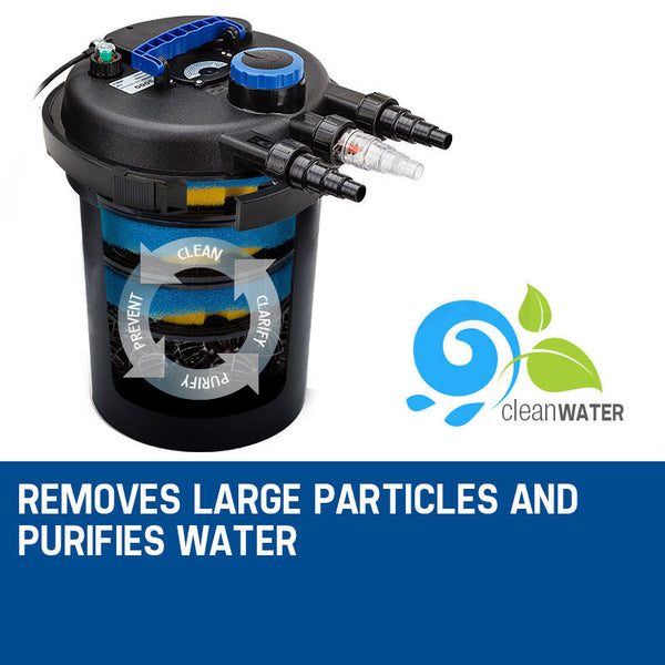 Protege Aquarium External Canister Filter Fish Tank Pond Water Uv Light 10000 L/H Filters