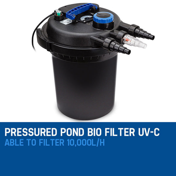 Protege Aquarium External Canister Filter Fish Tank Pond Water Uv Light 10000 L/H Filters