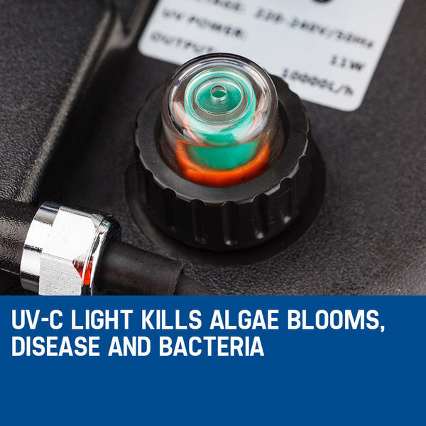 Protege Aquarium External Canister Filter Fish Tank Pond Water Uv Light 10000 L/H Filters