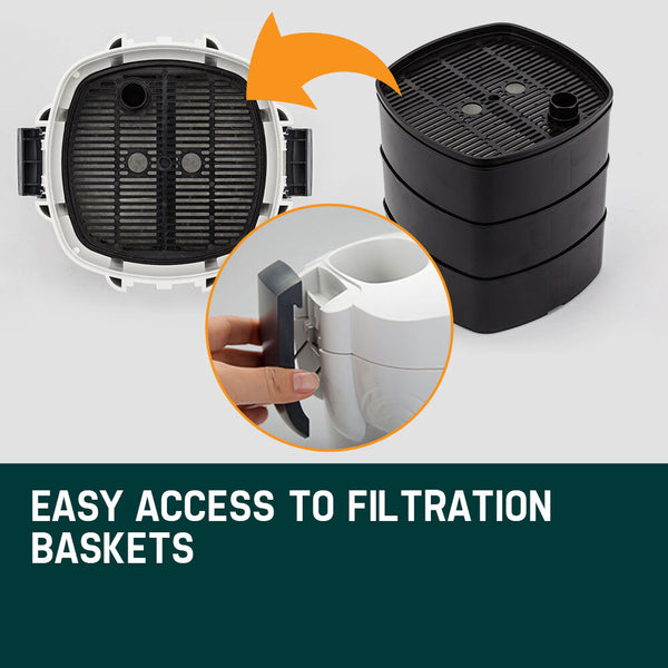 Protege Aquarium External Canister Filter Pump Fish Tank Pond 1250 L/H Filters