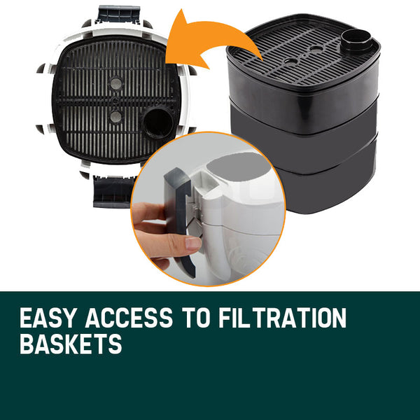 Protege Aquarium External Canister Filter Fish Tank Pond Pump Uv Light 1850 L/H Filters