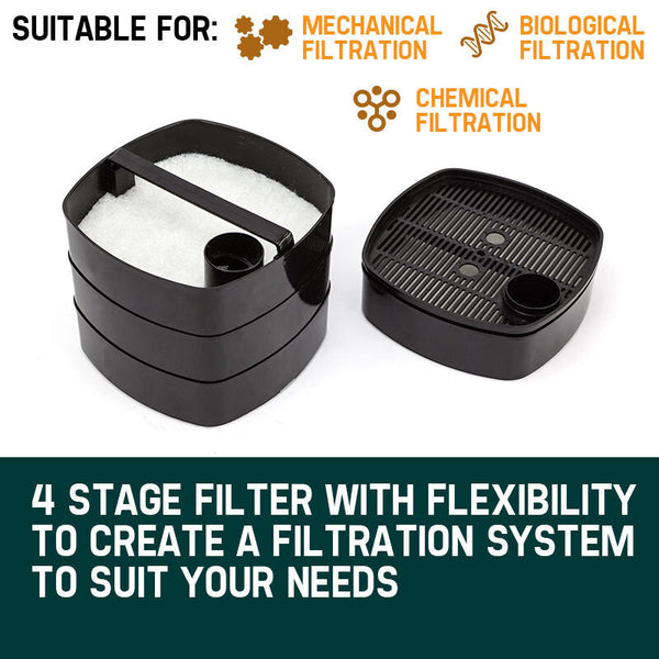 Filters Protege Aquarium External Canister Filter Fish Tank Multi Stage Pond Pump Uv Light