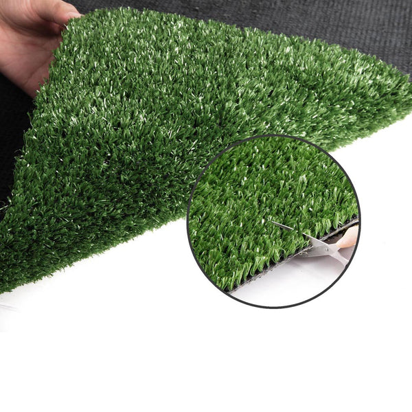 Prime Turf 1Mx20m 17Mm Synthetic Fake Lawn Plant Plastic Olive Artificial Grass