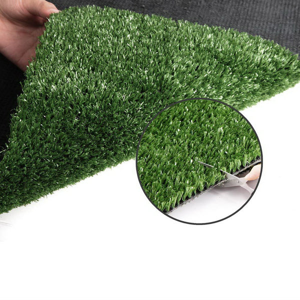 Prime Turf 2Mx5m 17Mm Synthetic Fake Lawn Plant Plastic Olive Artificial Grass