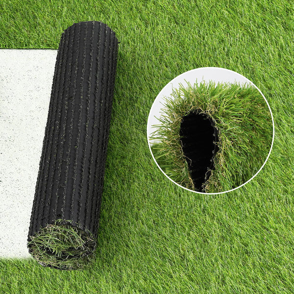 Prime Turf 35Mm 2Mx5m Synthetic Fake Lawn Plastic Plant 4 Coloured Artificial Grass
