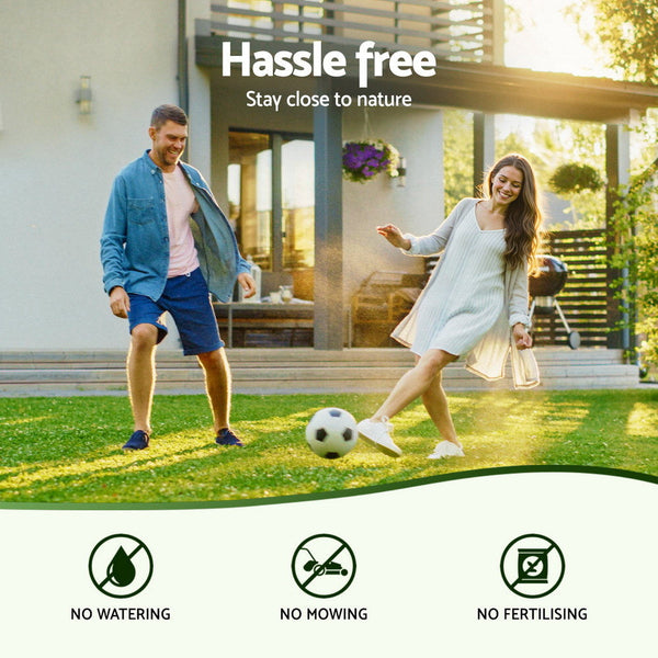 Prime Turf Turf Rug Fake Grass 2 Rolls 15Mm Height 50Cm X 2M Indoor Outdoor Synthetic Grass Mat Carpet With Drainage Holes Plastic Plant Artificial Gr