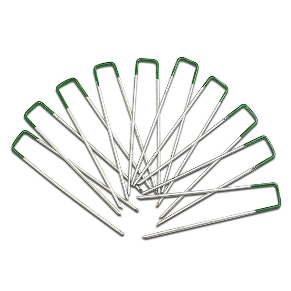 Prime Turf Synthetic Pins 100Pcs Pegs Heavy Duty Weed Mat Stakes Landscape Artificial Grass
