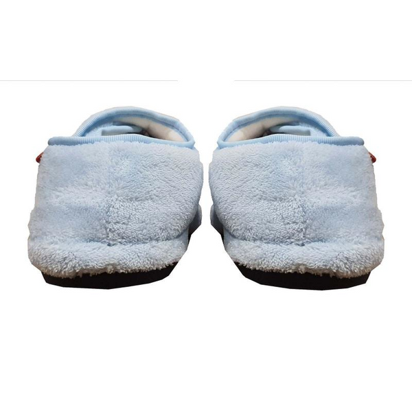 Archline Orthotic Plus Slippers Closed Scuffs Pain Relief Moccasins Powder Blue Comfort Shoes