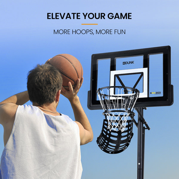 Dr. Dunk Basketball Return System With 360 Degree Universal Attachment Basketball Backboards