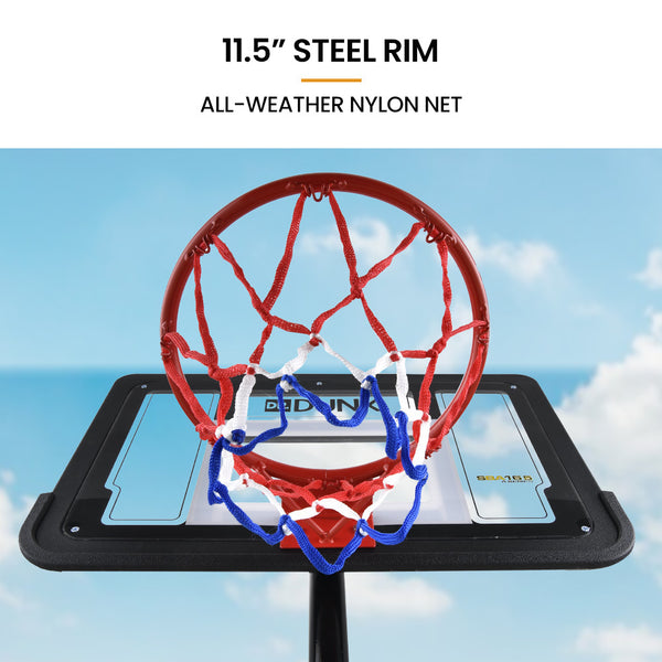 Dr. Dunk Kids Basketball Hoop Stand System 1.15M To 1.60M Height Basketball Backboards