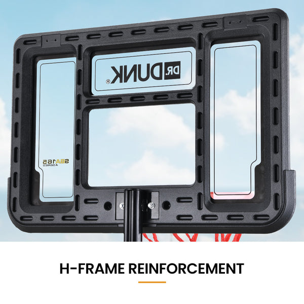 Dr. Dunk Kids Basketball Hoop Stand System 1.15M To 1.60M Height Basketball Backboards