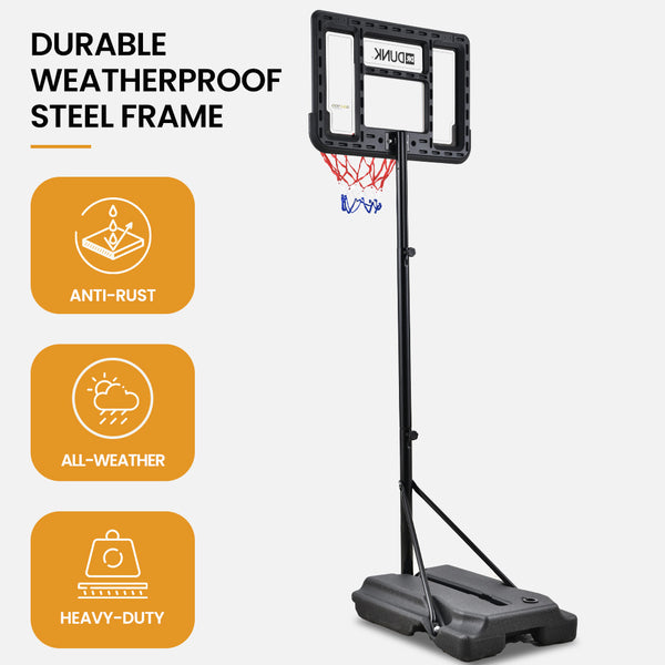 Dr. Dunk Kids Basketball Hoop Stand System 1.15M To 1.60M Height Basketball Backboards