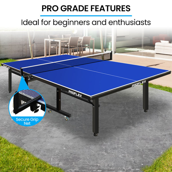 Proflex Premium Outdoor Table Tennis With 4 Player Ping Pong Paddle And Pingpong Ball Pack Table Tennis Sets