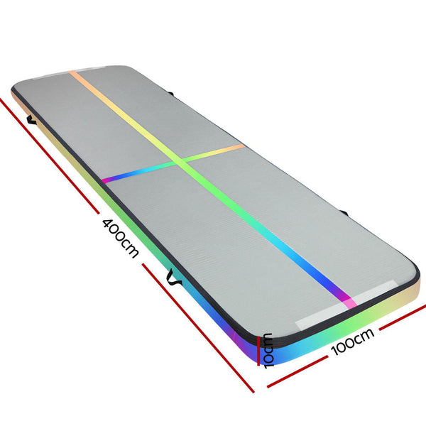 Everfit 4X1m Air Track Inflatable Tumbling Mat Gymnastics Yoga Gymnastics Mats