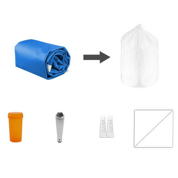 Inflatable Air Track Gymnastics Mat Blue And White 4M X 1M 20Cm Thick Gymnastics Mats