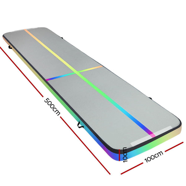 Everfit 5X1m Air Track Inflatable Tumbling Mat Gymnastics Yoga Gymnastics Mats