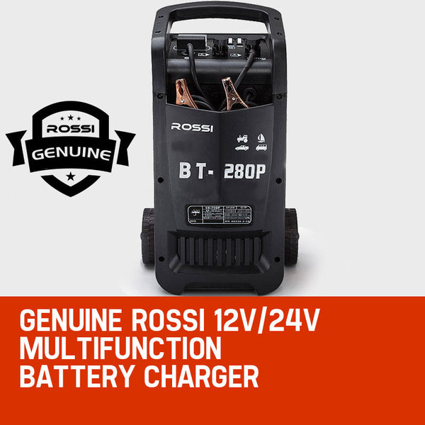 Rossi Car Battery Charger 280A 12V/24V Jump Starter Atv Boat Truck Tractor Battery Chargers
