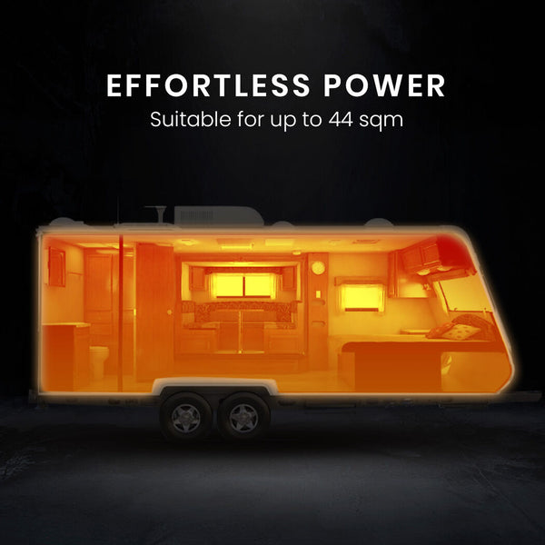 Thermomate 12V 5Kw Diesel Air Heater For Camper Trailer Van Motorhome Rv Red Air Conditioning