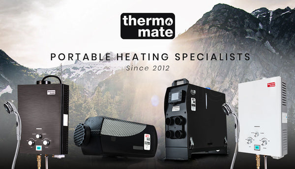 Thermomate 12V 5Kw All In One Diesel Air Heater For Caravan Camper Trailer Van Motorhome Rv Red Air Conditioning