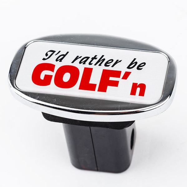 Jaxsyn Novelty Towbar Trailer Hitch Cover Bar I'd Rather Be Golf'n Tow Bars & Winches