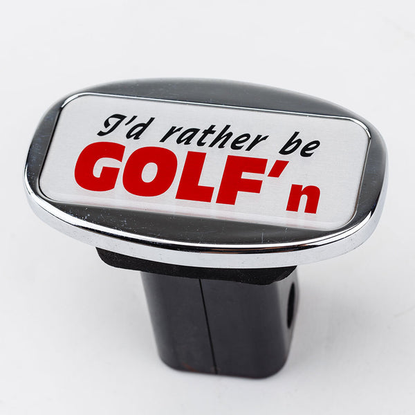 Jaxsyn Novelty Towbar Trailer Hitch Cover Bar I'd Rather Be Golf'n Tow Bars & Winches