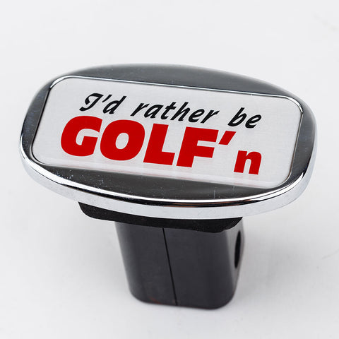 Jaxsyn Novelty Towbar Trailer Hitch Cover Bar I'd Rather Be Golf'n Tow Bars & Winches
