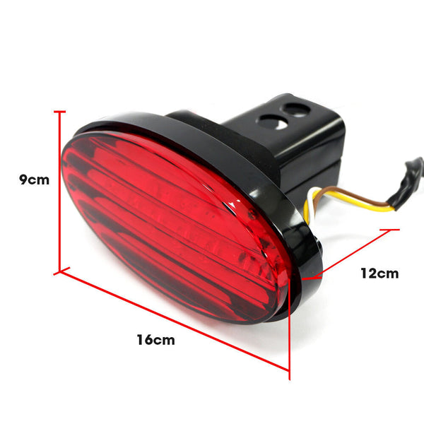 Jaxsyn Novelty Towbar Trailer Hitch Cover Red Oval Brake Light Tow Bars & Winches