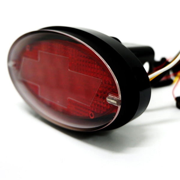 Jaxsyn Novelty Tow Bar / Trailer Hitch Cover Red Oval Brake Light Chevvy Logo Tow Bars & Winches