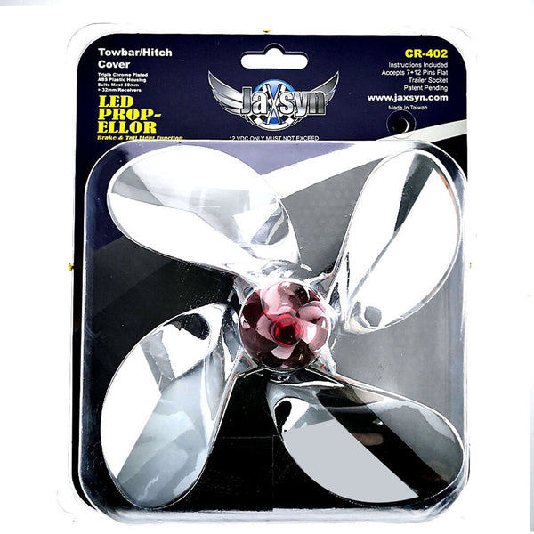 Jaxsyn Novelty Tow Bar / Trailer Hitch Cover Propeller Tow Bars & Winches