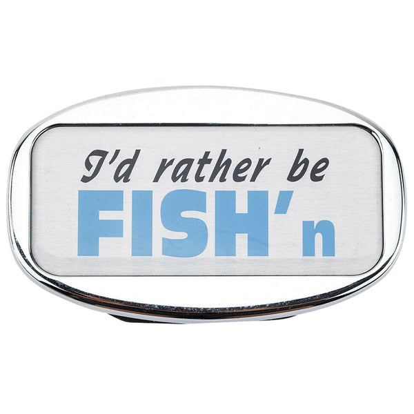 Jaxsyn Novelty Tow Bar / Trailer Hitch Cover I'd Rather Be Fish'n Tow Bars & Winches