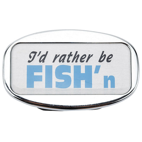 Jaxsyn Novelty Tow Bar / Trailer Hitch Cover I'd Rather Be Fish'n Tow Bars & Winches