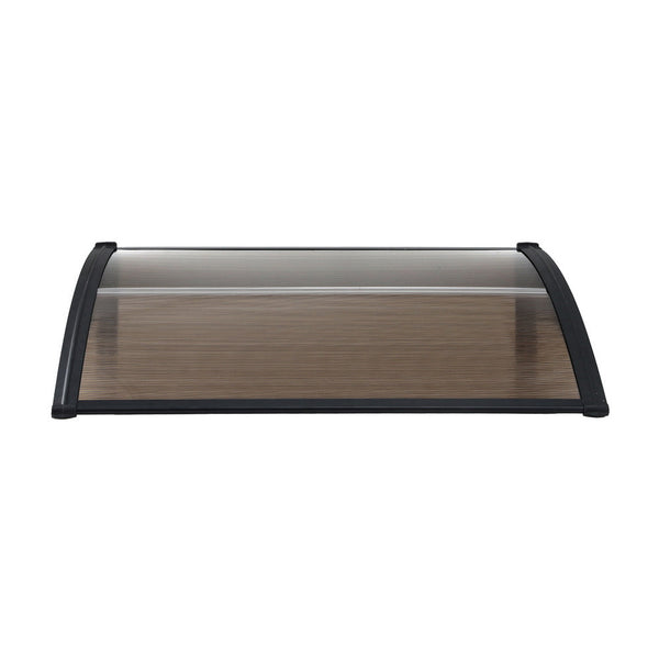 Instahut Door Awning 0.8M X 1M Brown Uv & Rain Resistant Awning & Canopy Parts