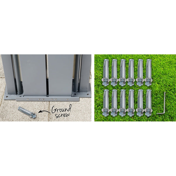 Instahut Side Awning Outdoor Blinds Sun Shade Retractable Screen 2X6m Bk Awning & Canopy Parts