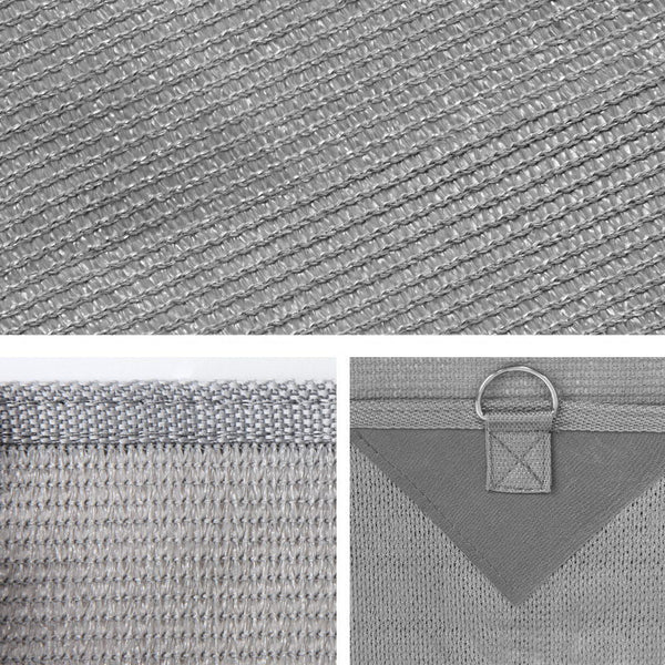 Privacy Screen Roll Out Awning 4.3X1.95M End Wall Side Sun Shade Grey Awnings