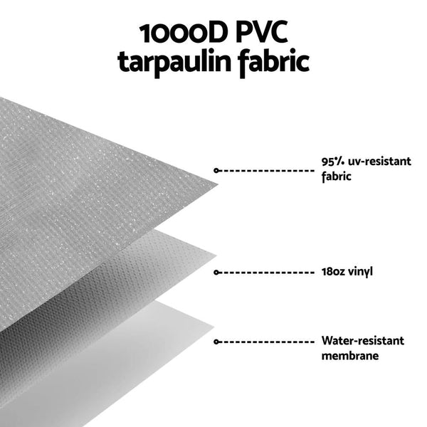 Weisshorn 13Ft Caravan Awning Rv Replacement Fabric 3.65M X 2.42M Awning & Canopy Parts