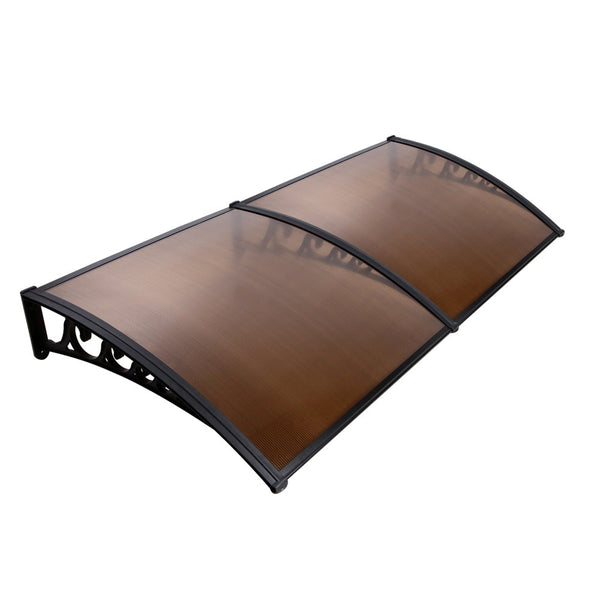 Instahut Awning Door Canopy 1M X 2M Brown Awning & Canopy Parts