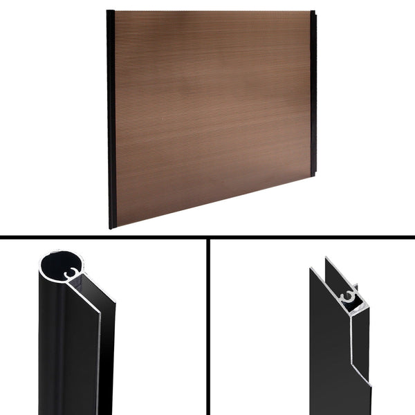 Instahut Awning Door Canopy 1M X 2M Brown Awning & Canopy Parts