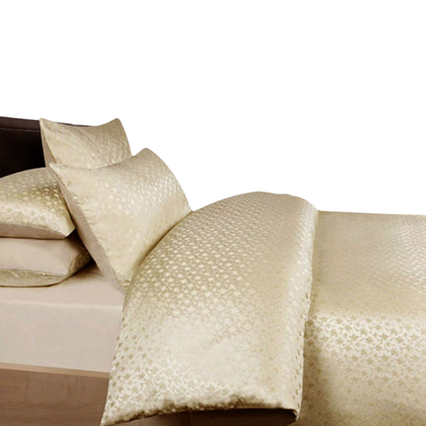 Quilt Covers Accessorize Bouquet Cream Jacquard Quilt Cover Set Double