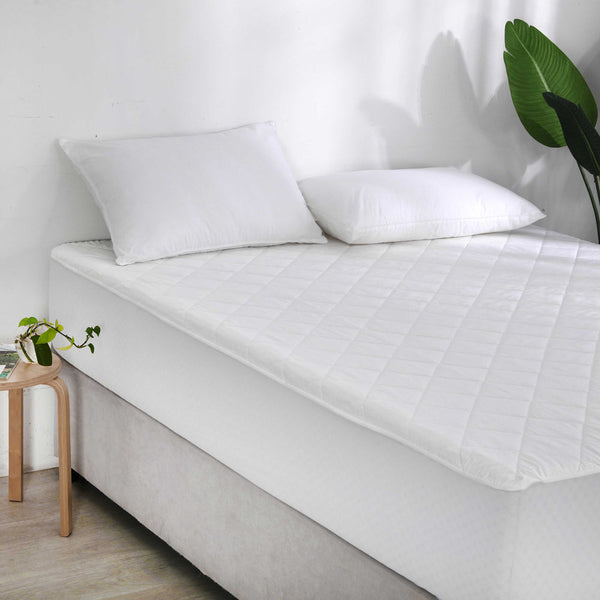 Accessorize Cotton Quilted Mattress Protector Single Single Bed Frames