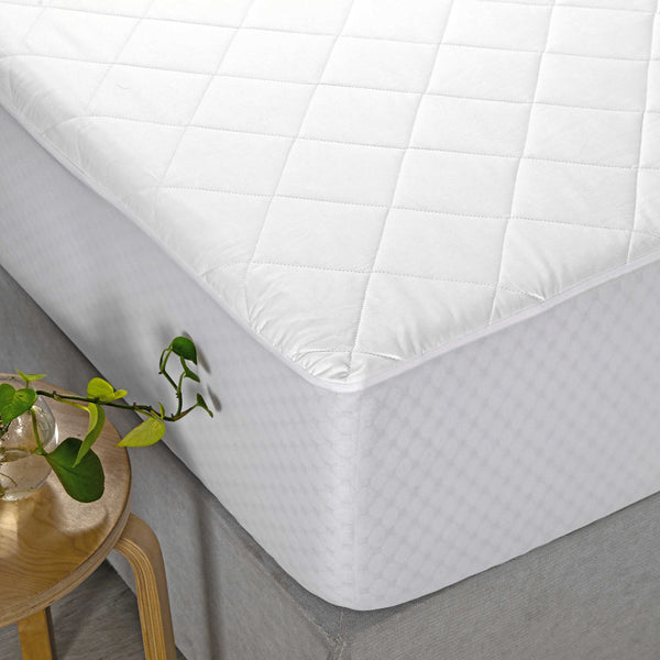 Accessorize Cotton Quilted Mattress Protector Single Single Bed Frames