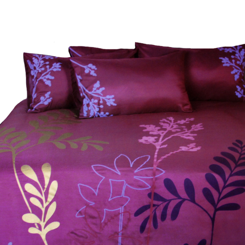 Quilt Covers Accessorize Savannah Plum Quilt Cover Set Double