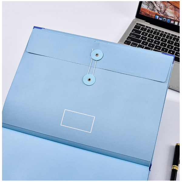 Yellow Accordion File Binder With 12 Envelopes Durable Document Organiser Id & Document Holders