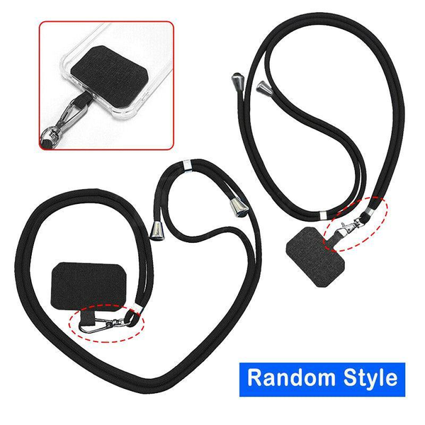 Phone Lanyard With Patch For Most Cases Neck Strap Holder Blue Other Mobile Accessories