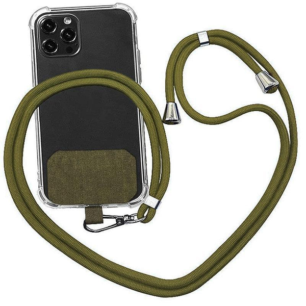 Phone Lanyard With Patch For Most Cases Neck Strap Holder Blue Other Mobile Accessories