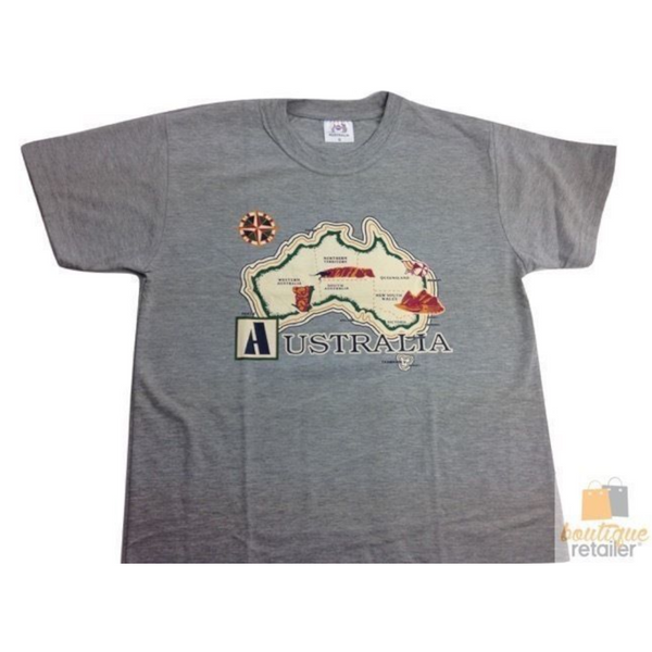 Br Apparel Adult T Shirt Australian Day Souvenir Tee Top 100% Cotton Grey T Shirts