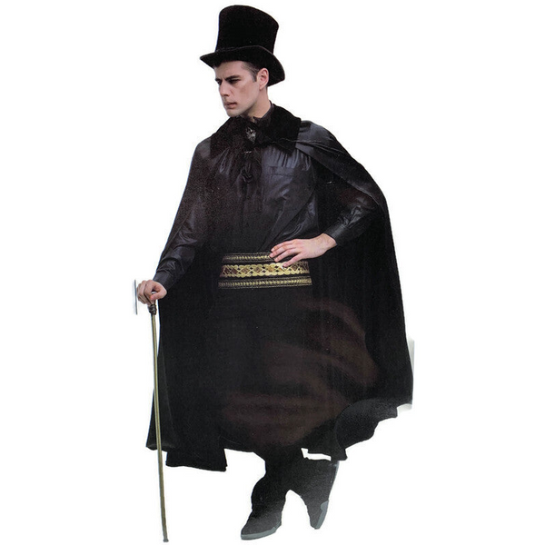 Br Costumes Adult Cape Cloak Collared Robe Halloween Vampire Witch Wizard 140Cm Black Wings