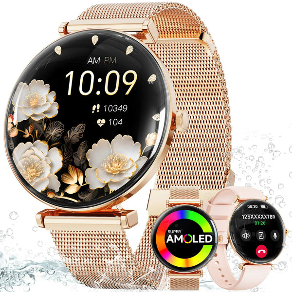 2025 Women's Smart Watch 1.43" Amoled Display Ip68 Waterproof Fitness & Health Tracker Smart Watches