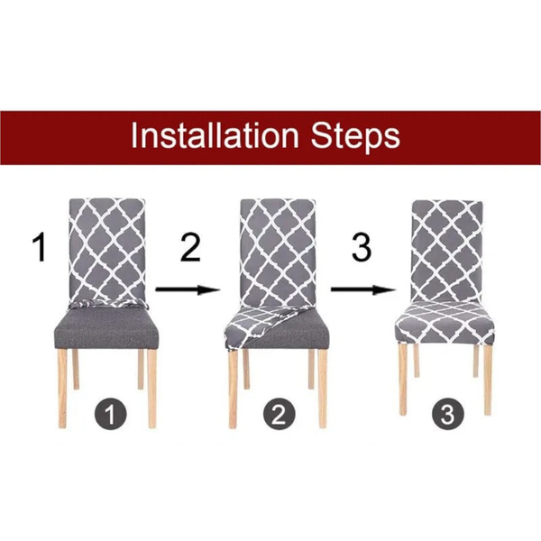 Chair Cover Green Anti Dirt Waterproof Elastic Material For Dining Room Kitchen Slipcovers